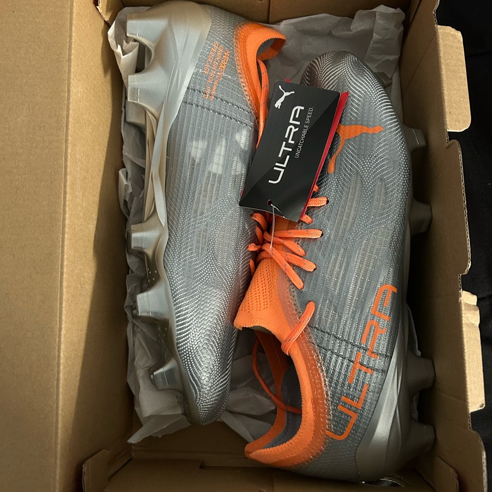 Puma Ultra 1.4 Orange/Silver, men’s 8.5